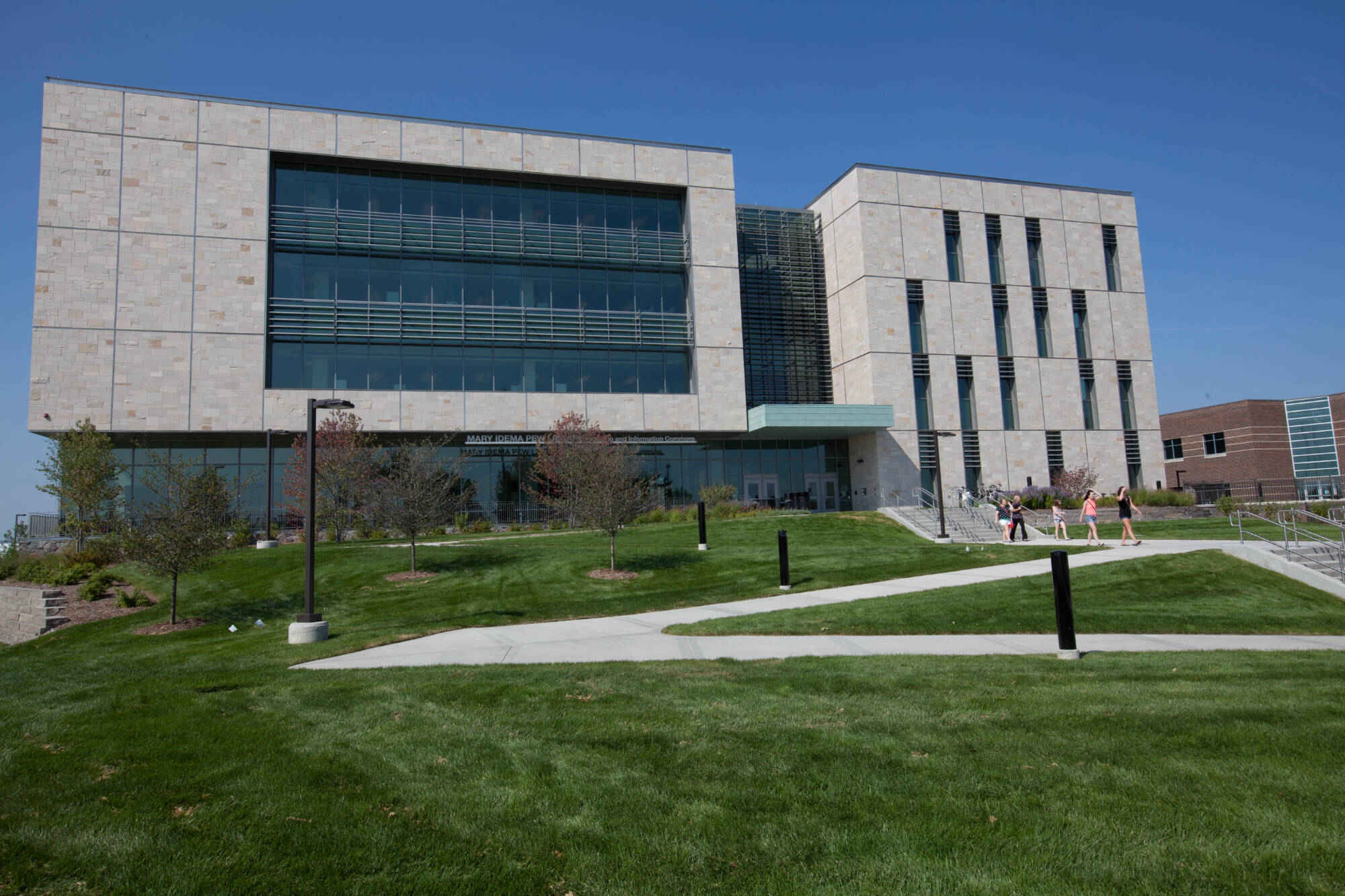 Exterior of the Mary Idema Pew Library